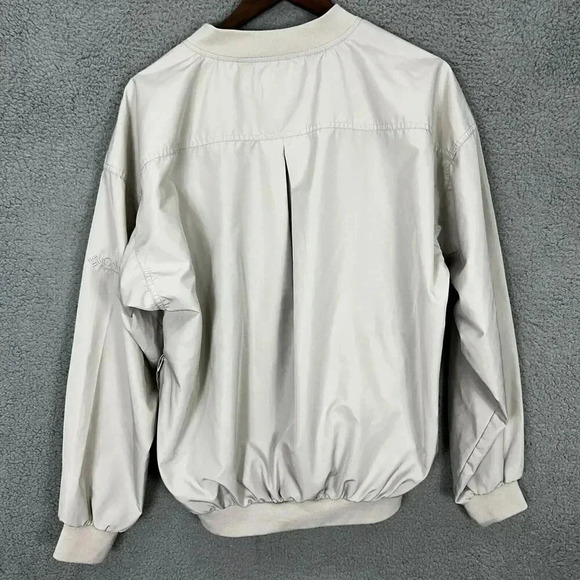 Columbia‎ Jacket Mens medium beige Windbreaker V Neck Pullover Packable gorpcore - Picture 10 of 11